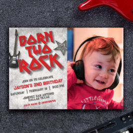 Convites Nasceu Duas Rochas com Paisagem de Foto