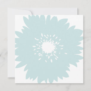 Convites Nascimento da Flor Azul-Chic