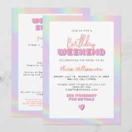 Convites Nascimento da Garota Espacial DINA Holographic