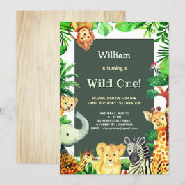 Convites Nascimento de Floresta Tropical de Chuva Selvagem