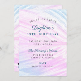 Convites Nascimento de Folha Tropical Pintada