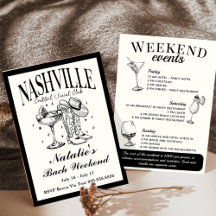 Nashville Bachelorette Social Cocktail Itinerário