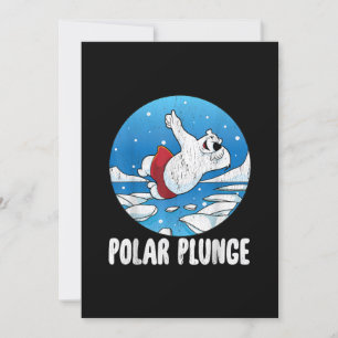 Convites Natação de inverno do Urso Polar de Gelado Polar