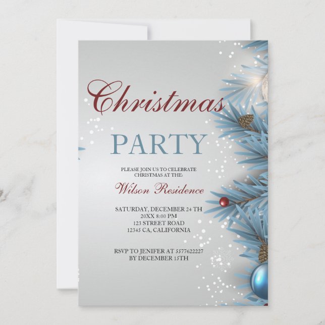 Convites Natais vintages (Frente)