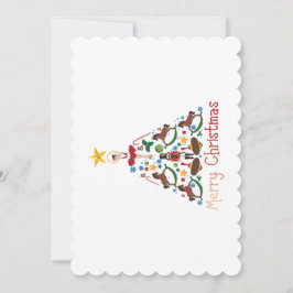 Convites Natais vintages de cavalo