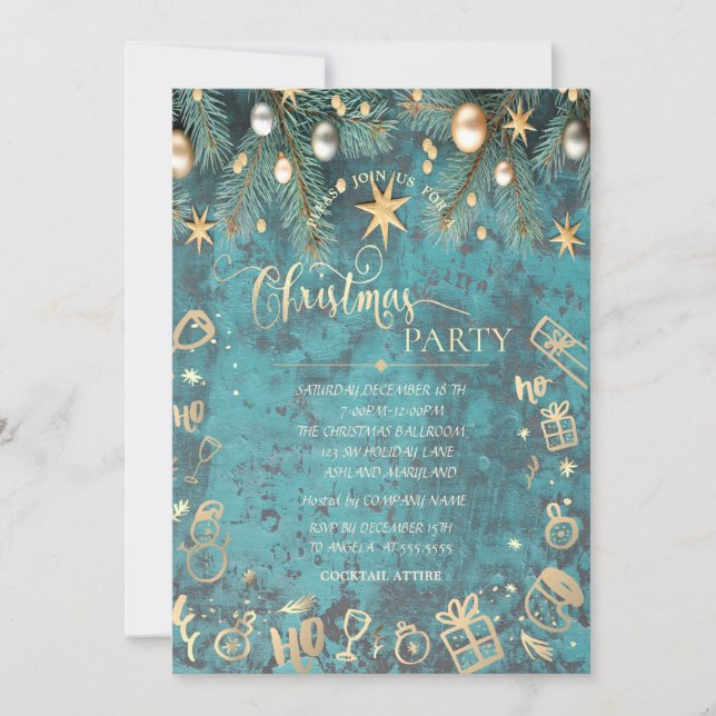 Convites Natais vintages, Stars Company (Frente)