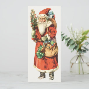 Convites Natal Antigo, Imagem Recortada de Papai Noel