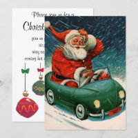 Natal Antigo, Papai Noel num Carro Fofo