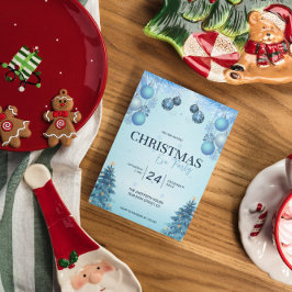 Convites Natal Azul - Natal