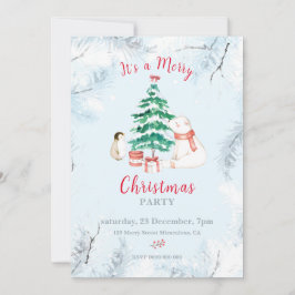 Convites Natal bonito e branco