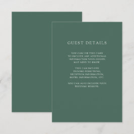 Convites Natal Botânico | Detalhes do Convidado de Casament