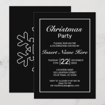 Natal branco preto minimalista moderno