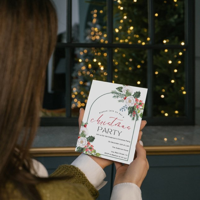 Convites Natal com Aquarela Natal no Natal (Criador carregado)