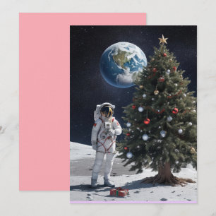 Convites Natal com tema espacial