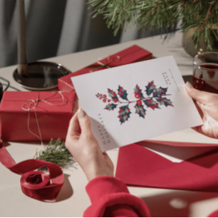 Convites Natal corporativo da Modern Hope Poster Holly Berr