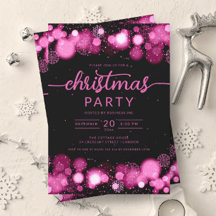 Convites Natal da Companhia Wonderland de Inverno Rosa Quen