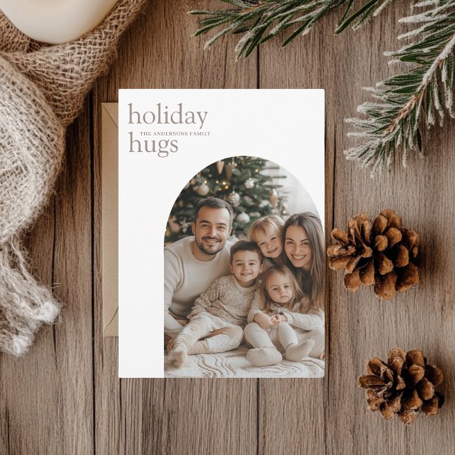 Convites Natal da família Arch Hugs Holiday (Criador carregado)