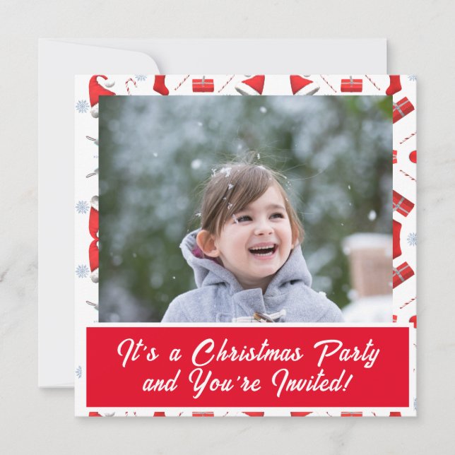 Convites Natal da foto (Frente)