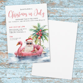 Convites Natal Da Reunião Familiar Em Julho