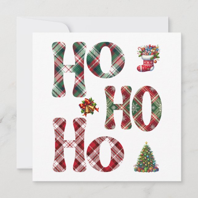 Convites Natal da Xadrez Ho Ho (Frente)