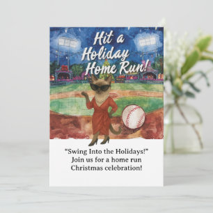 Convites Natal de Baseball temido para amantes de Cat