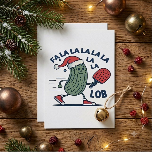 Convites Natal de Pickleball (Criador carregado)