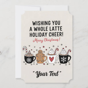 Convites Natal Desejando a Você Todo o Café com Leite de Al