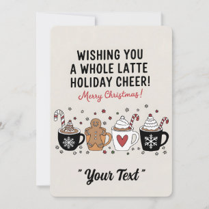 Convites Natal Desejando-lhe Todo um Grande Café com Leite
