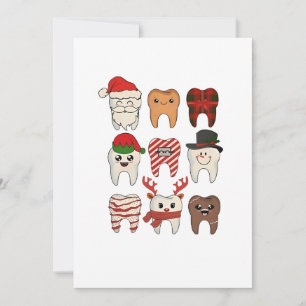 Convites Natal Divertido Dentista Odontologia Feriado