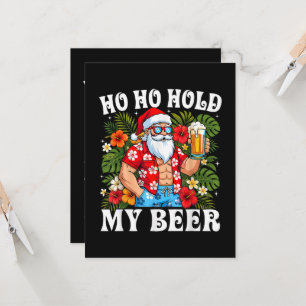 Convites Natal Divertido Ho Ho Segura Minha Cerveja Papai N
