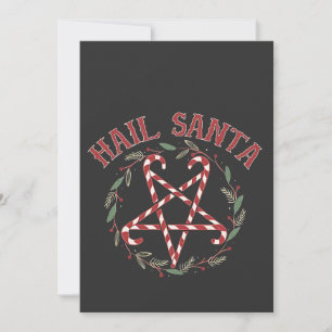Convites Natal do Diabo Hail Satan Krampus Natal Doces