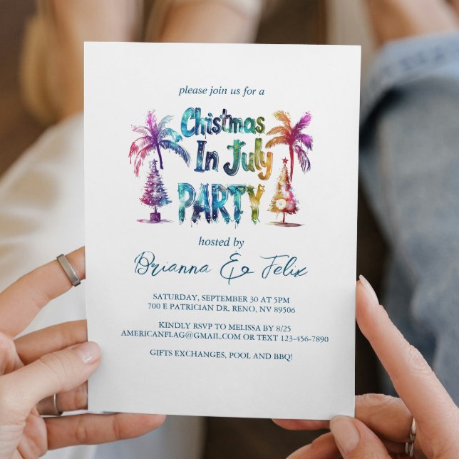 Convites Natal do Estilo de grafite na Festa de julho (Criador carregado)