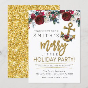 Convites Natal do Yacht Holiday