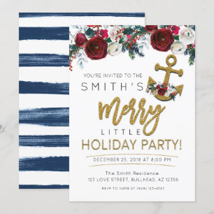 Convites Natal do Yacht Holiday