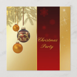Convites Natal dourado elegante