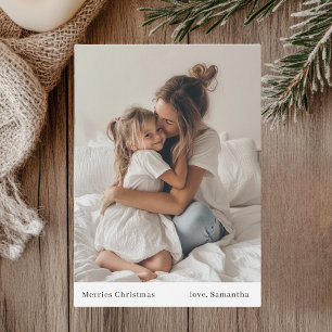 Convites Natal e Foto minimalistas para Felizes