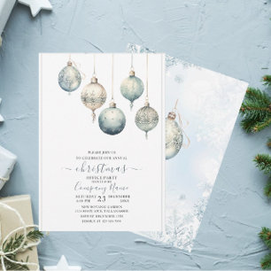 Convites Natal em Aquarela Rustica Tradicional de Inverno A