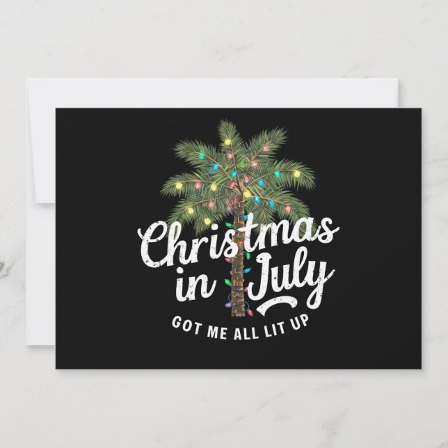 Convites Natal em Julho Me Deixou Todo Animado (Frente)