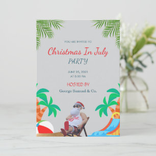 Convites Natal em Julho Nome e Logotipo da Empresa Person