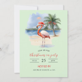 Convites Natal em julho Nome personalizado da empresa Logot