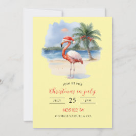 Convites Natal em julho Nome personalizado da empresa Logot