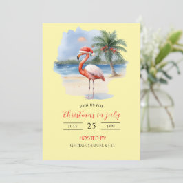 Convites Natal em julho Nome personalizado da empresa Logot