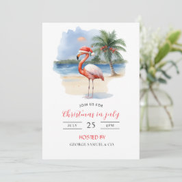 Convites Natal em julho Nome personalizado da empresa Logot
