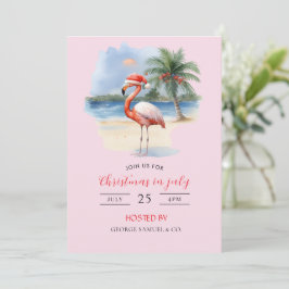 Convites Natal em julho Nome personalizado da empresa Logot