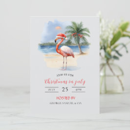 Convites Natal em julho Nome personalizado da empresa Logot
