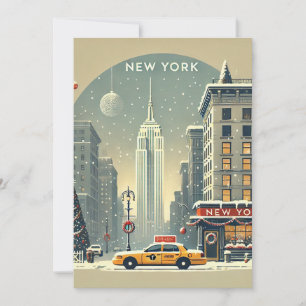 Convites Natal em Nova York Estátua da Liberdade de Féria