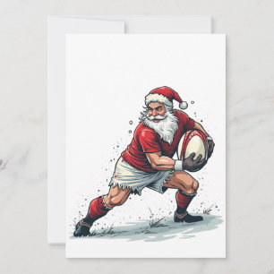 Convites Natal Fantasia Futebol Jogando Papai Noel