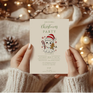 Convites Natal Fantasma Fofo