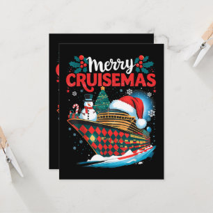 Convites Natal Feliz de Cruzeiros Família Divertida