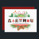 Convites Natal ICONS Foto Collage Modern Wreath<br><div class="desc">Adicione suas próprias fotos e texto a este cartão temático de ícones de Natal minimalistas ultra moderno. Ambas as partes podem acolher o texto como saudações,  conforme desejado.</div>